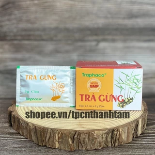 Trà Gừng Traphaco  Chính Hãng giúp ấm bụng, giảm đầy hơi, khó tiêu,giải cảm - Hộp 10 gói 3g