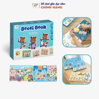 Học liệu bóc dán busy book cho bé Lalala baby nhiều chủ đề đa dạng, song ngữ Anh Việt