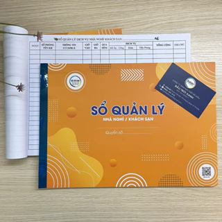 Sổ Quản Lý Nhà Nghỉ / Khách Sạn A4 - giấy dày - 50 tờ/quyển