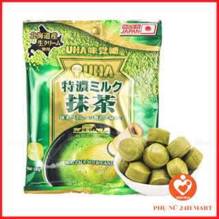 Kẹo trà xanh Uha Tokuno gói 58g - hàng nội địa Nhật Bản T8/2025