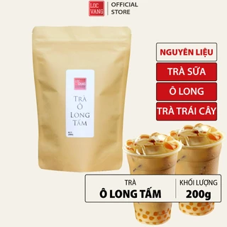 Trà Ô Long (Oolong,Olong,Ôlong) Tấm - Pha Trà Sữa Chuyên Dụng - Túi 200Gr