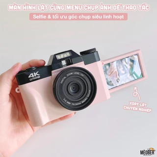 [Tặng thẻ nhớ] Máy Chụp Hình Retro 48MP Quay phim 4K WiFi  - giả lập màu phim, quay video slow-mo lens wide by Meober