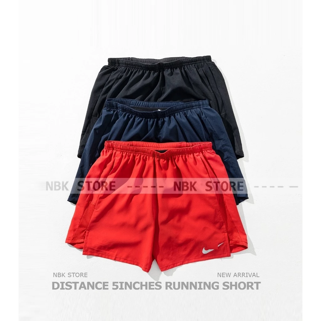 Quần Short Đùi NK Distance Short chất poly thể thao thoáng mát, co giãn, ngắn nửa đùi tập gym chạy bộ - NBK Store