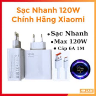 Dây sạc , củ sạc , Bộ sạc nhanh 120W Xiaomi Redmi Note 10 pro , 11T pro