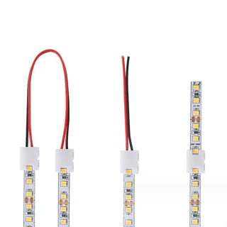 Đầu Kẹp dây led dán, đầu nối 2pin, 3pin, 4pin có dây nối, kẹp nối cuộn led 2835,5050,3014, bản 8mm 10mm không cần hàn.