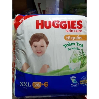 (Tặng 6 miếng) Tã quần Huggies XXL 28/ XL32/L38 +6 miếng SKINCARE