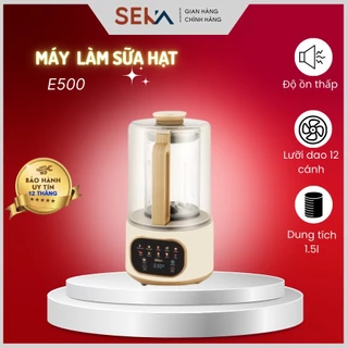 Máy Làm Sữa Hạt Đa Năng SEKA E500 10 Chức Năng Xay Nấu Sữa Đậu Nàng Đa Năng Dung Tích 1.5L Chính Hãng