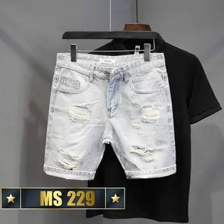 Quần short jean chất bò co giãn- quần lửng nam nhiều mẫu thời trang TINA ms300