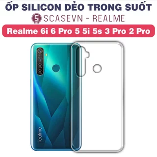 Ốp Silicon Dẻo Trong Suốt Realme 6i 6 Pro 5 5i 5s 3 Pro 2 Pro (Loại Đẹp)