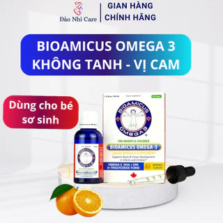 DHA Bioamicus Omega 3 Tinh Khiết Không Tanh vị cam cho trẻ từ sơ sinh 30ml