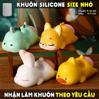 Khuôn silicone hình ĐẾ ĐIỆN THOẠI THÚ CƯNG, khuôn làm tượng