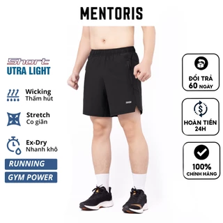 Quần Shorts Nam thể thao Utra Light, Chất vải mềm, Thoải mái vận động, Chạy bộ, tập Gym - MSR11