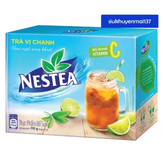 Hộp 195 g trà chanh Nestea 15 gói x13 g, hsd: 2/ 2025