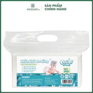 Khăn Khô Đa Năng EcoWipes An Toàn Cho Bé Túi 90 Tờ Hasaki Sản Phẩm Chính Hãng