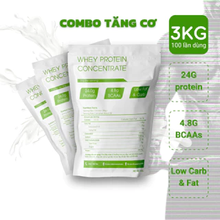 3KG Whey Protein Concentrate 80% Protein - Sữa tăng cơ tăng cân, giảm mỡ