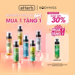 [MUA 1 TẶNG 1 FULLSIZE] Bodymist cho nam nữ, xịt thơm toàn thân lưu hương 6 giờ BODYMISS 105ml