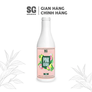 Syrup Pink Herbal Ổi Hồng Thảo Mộc Chai 750ml Hương Vị Trái Cây VN Đậm Thật | Nguyên Liệu Pha Chế SG