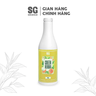 Syrup Green Herbal Dưa Lưới Thảo Mộc Chai 750ml Hương Vị Trái Cây Đậm Thật | Nguyên Liệu Pha Chế SG