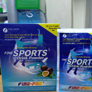 Fine Sport Drink Powder bột pha nước uống bù điện giải của Nhật Bản vị chanh leo