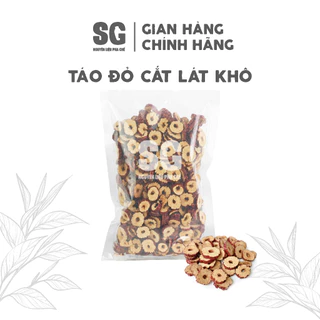 Táo Đỏ Cắt Lát Sấy Khô SG | Túi 250g | Lát Đều, Đẹp, Giòn, Ngọt Tự Nhiên, Dùng Nấu Chè, Pha Trà | Nguyên Liệu Pha Chế SG