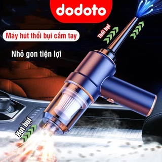 Máy hút thổi bụi cầm tay dodoto màu xanh lực hút 20000 Pa công suất 120w  bảo hành 12 tháng