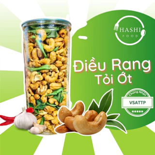 Điều Rang Tỏi Ơt Lá Chanh Hashi Food 1KG 500G, Đồ Ăn Vặt Healthy