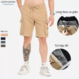 Quần Short Kaki Túi Hộp Nam GOZIN FASHION Chất Vải Kaki Cotton Co Giãn