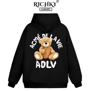 Áo Hoodie Richky Premium Nỉ Acme De La Vie Adlv Teddy Bear
