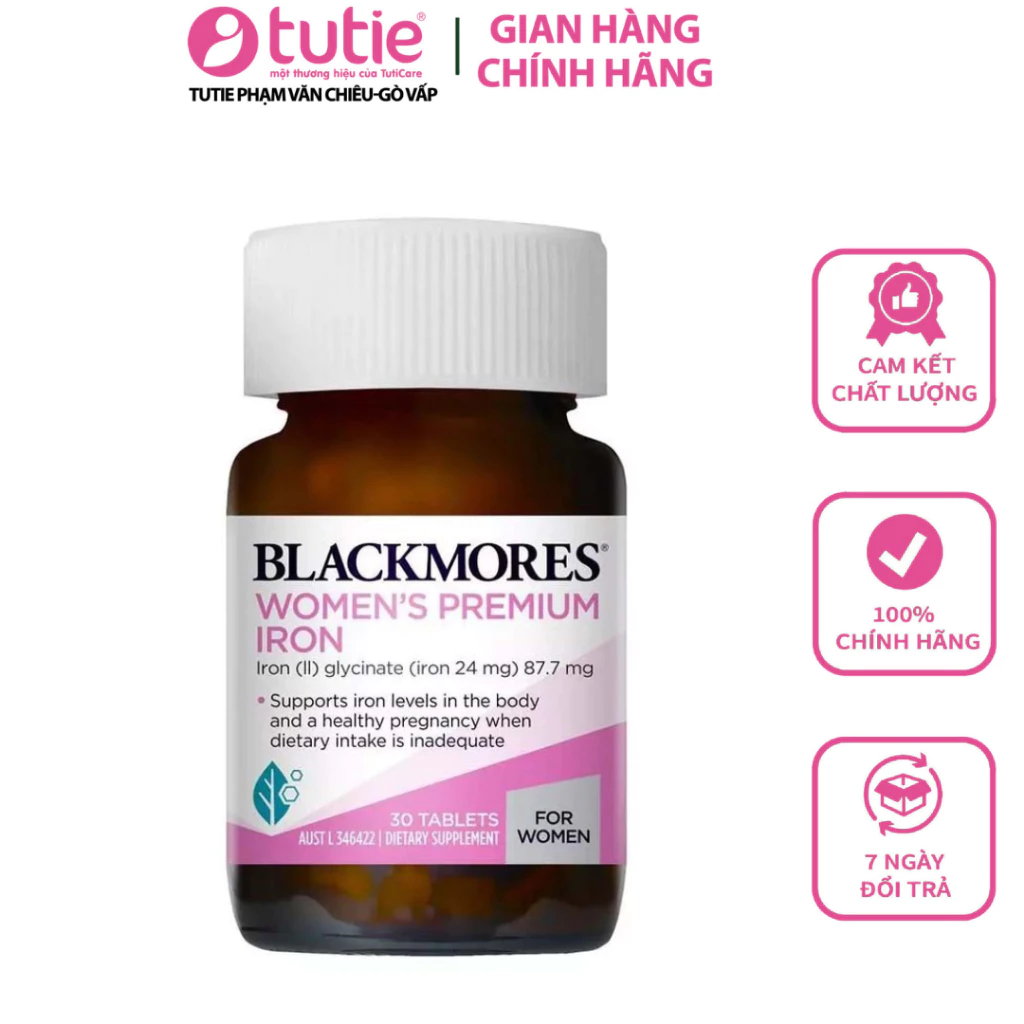 Blackmores - Viên sắt Blackmores Pregnancy Iron Úc ngừa thiếu máu không gây táo bón cho Mẹ bầu và Mẹ sau sinh