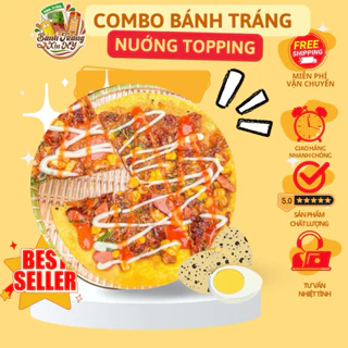 COMBO BÁNH TRÁNG NƯỚNG - FULLTOPPING(5 Cái ) - [NY FOOD]