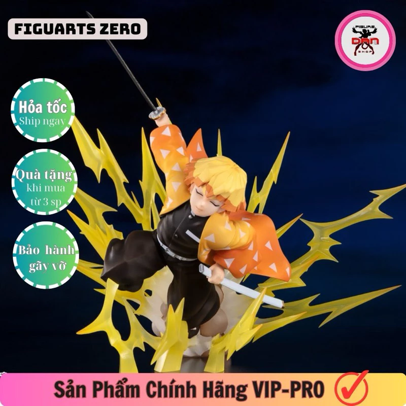 MÔ HÌNH ZENITSU FIGUATZ ZERO CHÍNH HÃNG BANDAI -KIMETSU NO YAIBA FIGURE