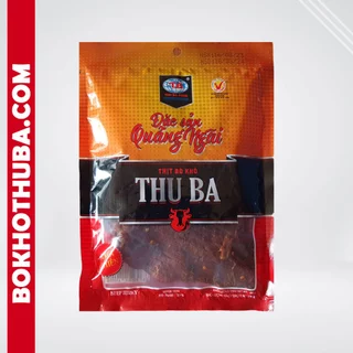 Bò khô Thu Ba - Bò khô miếng loại 100g (Túi)