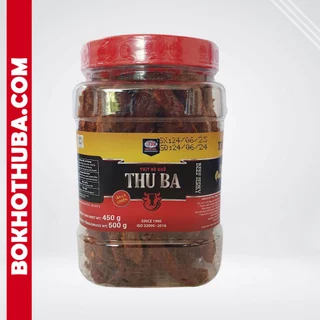 Bò khô Thu Ba - Bò khô que loại 500g (Hũ nhựa)