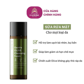 Sữa Rửa Mặt Dịu Nhẹ Làm Sạch Sâu DrCeutics Gentle Olive Cleansing Foam 150ml