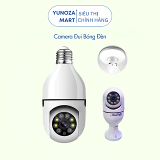 Camera Yoosee Đèn LED Đuôi Bóng Đèn Xoay 360 Độ Độ Phân Giải 5.0Mps - 1080P (YUNOZA MART) Bảo Hành 6 Tháng