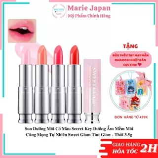 Son dưỡng môi có màu Secret Key Sweet Glam Tint Glow - Thỏi 3.5g