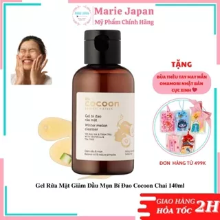 Gel Rửa Mặt Giảm Dầu Mụn Bí Đao Cocoon Chai 140ml