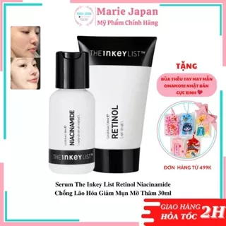 Serum The Inkey List Retinol Niacinamide Chống Lão Hóa Giảm Mụn Mờ Thâm 30ml