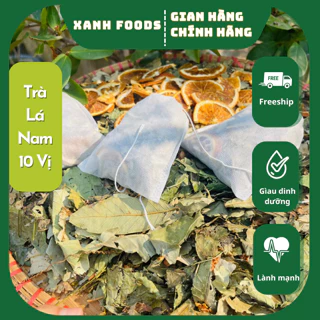 [ FEESHIP] Trà Lá Nam 10 Vị hỗ trợ giảm cân, thanh lọc cơ thể, giải độc gan, chống lão hoá Xanh Foods