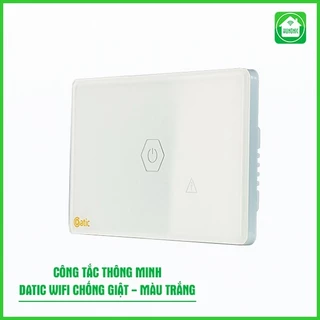 Công tắc cảm ứng Hunonic Datic 1 Nút Công Suất Lớn kết nối Wifi điều khiển bình nóng lạnh, điều hoà