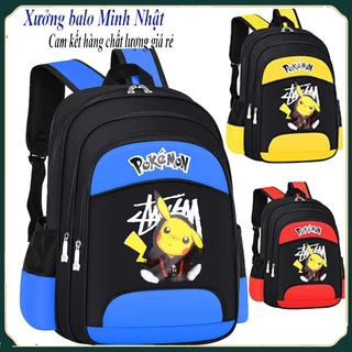 Balo học sinh tiểu học giảm gánh nặng siêu nhẹ schoolbag, Balo PIKACHU trẻ em schoolbag, ba lô trẻ em