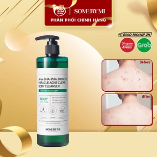 Sữa Tắm Hỗ Trợ Giảm Mụn Lưng Some By Mi AHA-BHA-PHA 30 Days Miracle Acne Clear Body Cleanser 400g