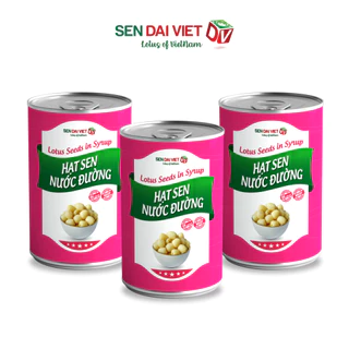 [3 Lon] Sản Phẩm Mới- Hạt sen nước đường- Bao Bì Mới, Ngon Hơn, Giá Rẻ Hơn- Sen Đại Việt- 460g