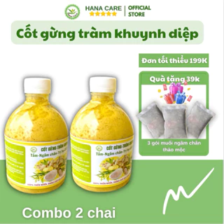 Cốt Gừng Tràm Khuynh Diệp Tắm Bé Ngâm Chân Giữ Ấm Cơ Thể  combo 2 chai 500ml