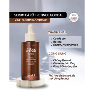 Serum chống lão hoá GOODAL BLACK CARROT VITA-A RETINOL AMPOULE