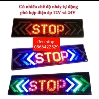 Đèn led stop mũi tên gắn sau xe cực đẹp ô tô, công nông, xe ba gác có clip . 12v 24v gắn ô tô, công nông, xe ba gác...