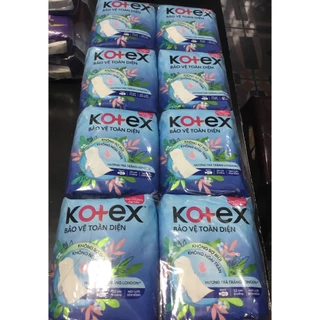 (23cm Dày Cánh) Combo 8 Gói Băng Vệ Sinh Kotex Bảo Vệ Toàn Diện - Kotex Khô Thoáng Dày Cánh (Maxi Cánh) - Mỗi Gói 8 Miến