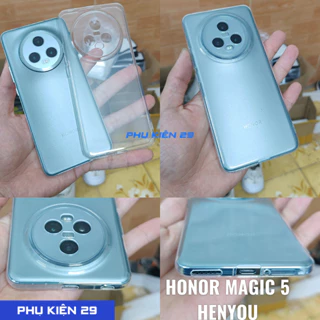 [Honor Magic 5/ 5 Ultimate] Ốp lưng silicon dẻo trong cao cấp Henyou