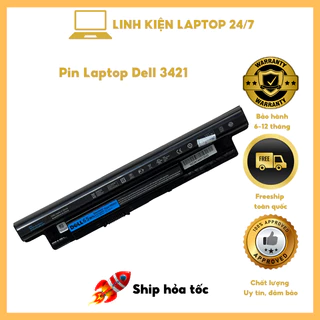 Pin Laptop Dell Inspiron 3421 3521 Zin 4 cell, 6 cell 3878 15 3000 3542 3442 3437 3543 3537 N3437