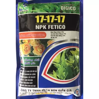 Phân bón cao cấp NPK FETICO 17-17-17 (700gr) ĐIỀN GIA, cho tất cả các loại cây trồng